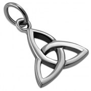Small Trinity Knot Sterling Silver Pendant, pn594